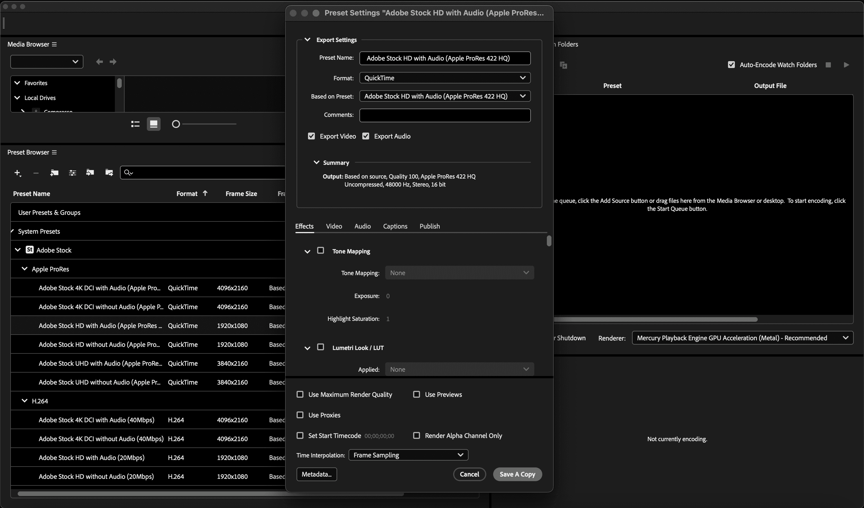 Comparison interface