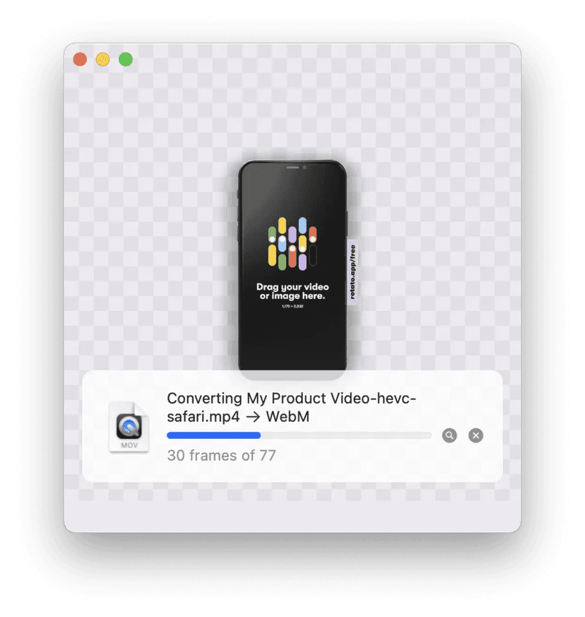 Rotato Transparency Converter