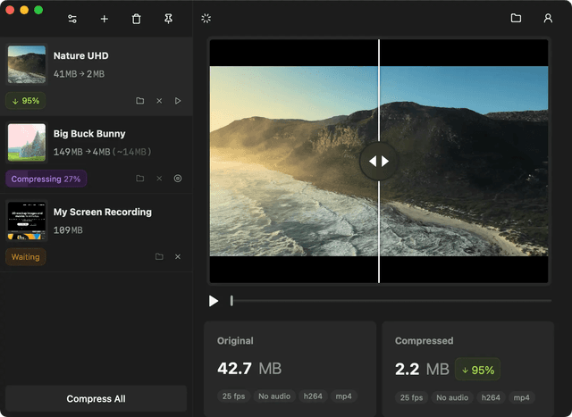 Video file compressor